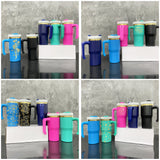 25 Pack USA Presale H2.0 Powder Coated Kids 20oz Gold Underneath Mugs_GGblanks