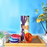 25 Pack 20oz Straight Sublimation Skinny Tumbler with Colored PP Lids_GGblanks