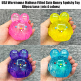 60 Pack Jelly Hops Squishy Bunny Stress Ball Sensory Squeeze Toys_GGblanks