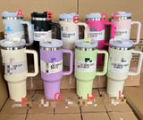 20 Pack 40oz H2.0 Solid Colors Stanley Logo Design Tumblers with Plastic Straw Lids_GGblanks