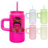 25 Pack 16oz Stainless Steel Can with Handle Hot Pink White Blue Green Mugs for Blank Sublimation Kids_GGblanks