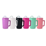 24 Pack Double Wall Hip Sips Mega Mugs 34oz Glitter Plastic Water Bottle for UV DTF Wraps_GGblanks