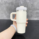 25 Pack White Blank Sublimation 14oz Stanley Look Kids Quencher Tumbler Home Bottle_GGblanks