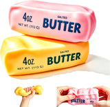 48 Pack 13*4cm 4oz Crunchy Butter Squishy Toys low Rising Squeeze Fidget Toy_GGblanks