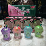 72 Pack Maltose Cute Glitter Needoh Drink Starbucks Squishy Stress Relief Fidget Toy with Gift Box for Kids_GGblanks