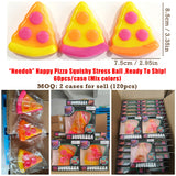 120 Pack of NeeDoh Happy Pizza Squishy Toys Sensory Stress Relief Cute Pizza Fidget Toys Slow Rising Stress-Relief Squishy Toys_GGblanks