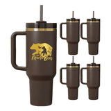 20 Pack Gold Plated Tumblers Dark Chocolate Brown H2.0 30oz 40oz Quencher Tumbler_GGblanks