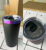 25 Pack 20oz Blue Purple Plated Car Cups for Laser Engraving_GGblanks