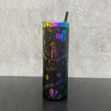 25 Pack USA RTS 20oz Christmas straight tumblers with rainbow laser engraving Disney design_GGblanks