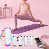 20 Pack 40oz White/Colorful Blank Sublimation Stanley-Style Bluetooth Speaker Tumblers_ GGblanks