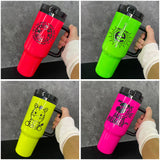 20 Pack USA RTS Mirror Black Plated H2.0 40oz Neon Tumblers for Sublimation and Laser Engraving_GGblanks