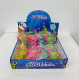 96 Pack Axolotl Squishy Stress Relief Toy Glitter Fidget Toys Cute Malt Sugar Axolotl Toy Fidget Toys Adults Fidget Toys for Kids Youth Adult_GGblanks