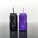 25 Pack Halloween 16oz Stainless Steel Cans 13black 12purple_GGblanks