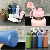 Outdoor Sports 32oz Powder Coated Stainless Steel Water Bottle wih Portable Drinking Spout Lid for Laser Engrave_GGblanks