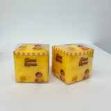 72 Pack 7.5cm Flour Filled Cheese Squishy Stress Relief Fidget Toy for Kids_GGblanks