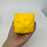 72 Pack 7.5cm Flour Filled Cheese Squishy Stress Relief Fidget Toy for Kids_GGblanks