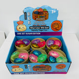 72 Pack 5.5cm Maltose Glitter Slow Rising Multi-color Mini Cute Sugar Dumpling Set Stress Relief Squishy Toys with Steamer_GGblanks