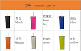 36 Pack Powder coated 600ml 20oz double wall vacuum square cup inner 304ss, outer 304ss New_GGblanks