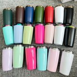 24 Pack Powder Coated 10oz Rainbow Copper Plated Mugs with Magnetic Lid for Laser Engraving_GGblanks