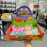 72 Pack Halloween Glitter Sparkling Pumpkin Maltose Filled Squishy Toys Stress Relief Sensory Fidget Toy_GGblanks