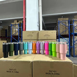 China RTS_H1.0 New Colors 40oz Stanley Style Tumblers for Laser Engraving_GGblanks