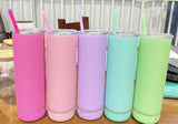 25 Pack 20oz Speaker Tumblers Macaron/Rainbow Plated Bluetooth Tumbler_GGblanks