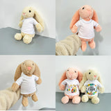 Ship from China_ Easter gift 35cm bunnies  Easter Bunny with removable Blank Sublimation shirts_GGblanks