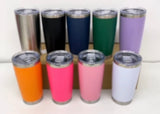 25 Pack 20oz Powder Coated Tumbler for Laser Engraving_GGblanks