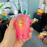 72 Pack Maltose Cute Glitter Needoh Drink Starbucks Squishy Stress Relief Fidget Toy with Gift Box for Kids_GGblanks