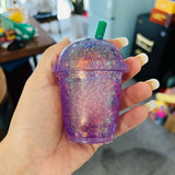 72 Pack Maltose Cute Glitter Needoh Drink Starbucks Squishy Stress Relief Fidget Toy with Gift Box for Kids_GGblanks