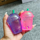 72 Pack Maltose Cute Glitter Needoh Drink Starbucks Squishy Stress Relief Fidget Toy with Gift Box for Kids_GGblanks