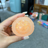 60 Pack Needoh Halloween Glowing in Dark Smiley Face Glitter Fuzzy Ball Squishy Stress Relief Fidget Toy for Kids_GGblanks