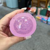 60 Pack Needoh Halloween Glowing in Dark Smiley Face Glitter Fuzzy Ball Squishy Stress Relief Fidget Toy for Kids_GGblanks