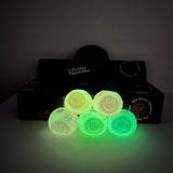 60 Pack Needoh Halloween Glowing in Dark Smiley Face Glitter Fuzzy Ball Squishy Stress Relief Fidget Toy for Kids_GGblanks