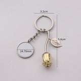 2024 new rose blank Valentine's Day keychain gift_50pcs_ GGblanks