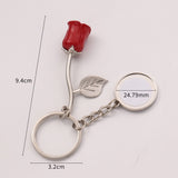 2024 new rose blank Valentine's Day keychain gift_50pcs_ GGblanks