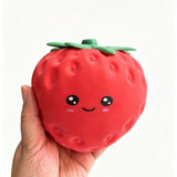 24 Pack 12cm Giant Strawberry Squishy Slow Rising Stress Relief Toy Realistic Soft Fruit Squeeze Fidget Sensory Toy_GGblanks