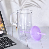 25 Pack 20oz Single Wall Acrylic Tumblers with Handle and Colorful Lid_GGblanks