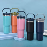 China RTS_20oz 30oz Colorful Water Bottle with Colorful Handle 25pcs With Lid Sold By Case STSP001 -GGblanks