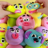 60 Pack Smushers Squishy Curiosities Dog Face Swap Squishy Cute Slow Rise Relaxing Sensory Fidget Toys_GGblanks