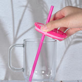 25 Pack 20oz Single Wall Acrylic Tumblers with Handle and Colorful Lid_GGblanks