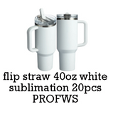 20 Pack 40oz ProTour Lids Quencher Tumblers with No Spill Leak Proof Lids_GGblanks