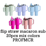 20 Pack 40oz ProTour Lids Quencher Tumblers with No Spill Leak Proof Lids_GGblanks