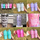 100 Pack 20oz Kids Shimmer Sparkly Stanley Tumblers for Sublimation_GGblanks