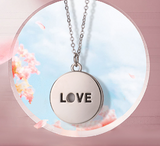 Ship from China 3-4weeks_ 2024 new hollow heart LOVE blank Valentine's Day necklace jewelry gift_50pcs_GGblanks