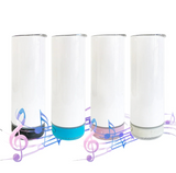 25 Pack 20oz Speaker Tumblers Macaron/Rainbow Plated Bluetooth Tumbler_GGblanks