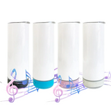 25 Pack 20oz Speaker Tumblers Macaron/Rainbow Plated Bluetooth Tumbler_GGblanks