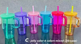 20 Pack China RTS Cute Kids 20oz Glass Mugs for Sublimation and UV DTF Wraps_GGblanks