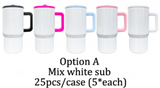 25 Pack China RTS Blank Sublimation 20oz Tumbler with Leakproof Straw Lids_GGblanks