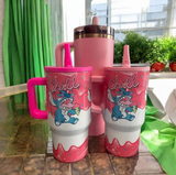 25 Pack 20oz Glow in Dark White Blank Sublimation Kids Handle Tumblers with Leak Proof Straw Lids_GGblanks